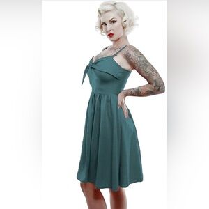 Lucky 13  Lucille Teal Swing Dress